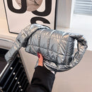 Bolsa puffer transpassada acolchoada luxuosa